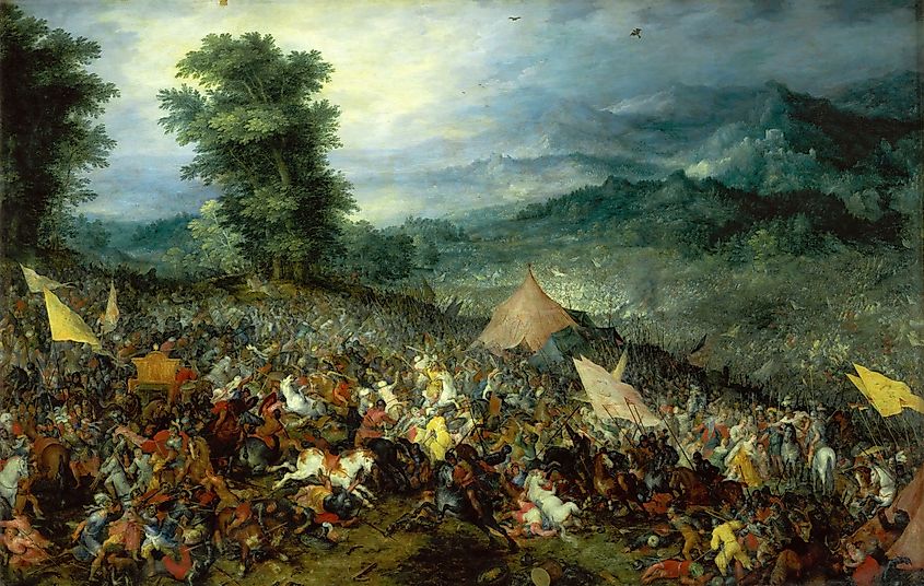 The Battle of Gaugamela.