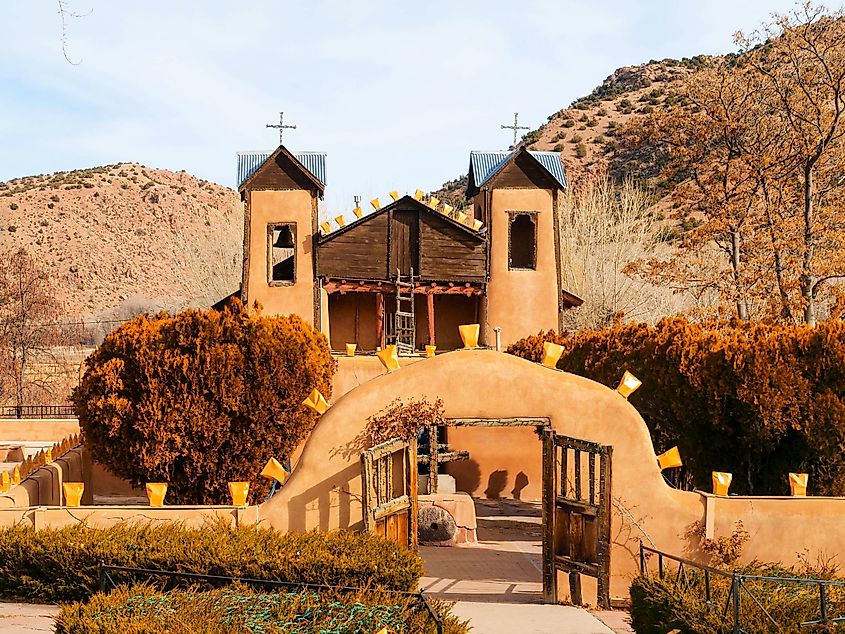 El Sancuario de Chimayo in Chimayo, New Mexico, via Amy Wilkins / Shutterstock.com