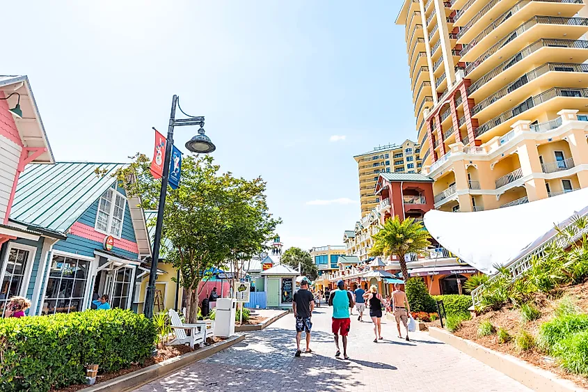 Pirate's Alley on Harbor Boardwalk in Destin, Florida