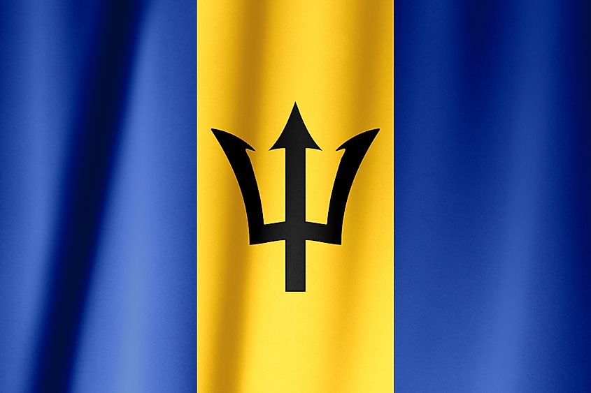 National flag of Barbados