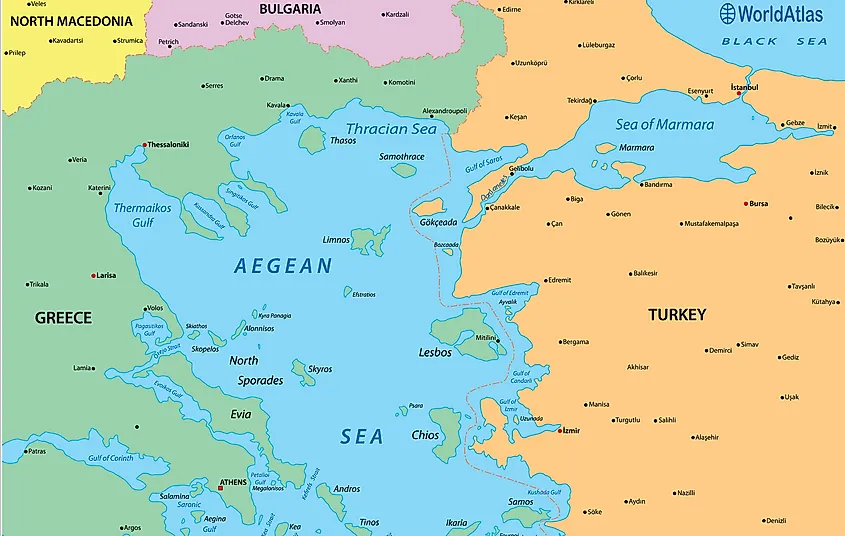 Thracian Sea map