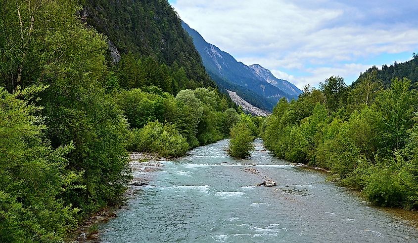 Austrian Alps-the river Drava