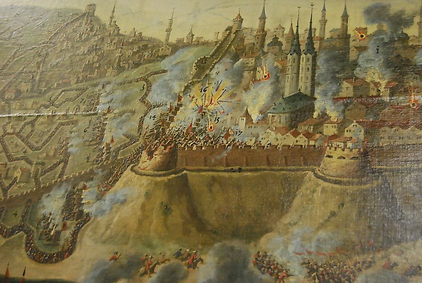 Siege of Buda by Frans Geffels