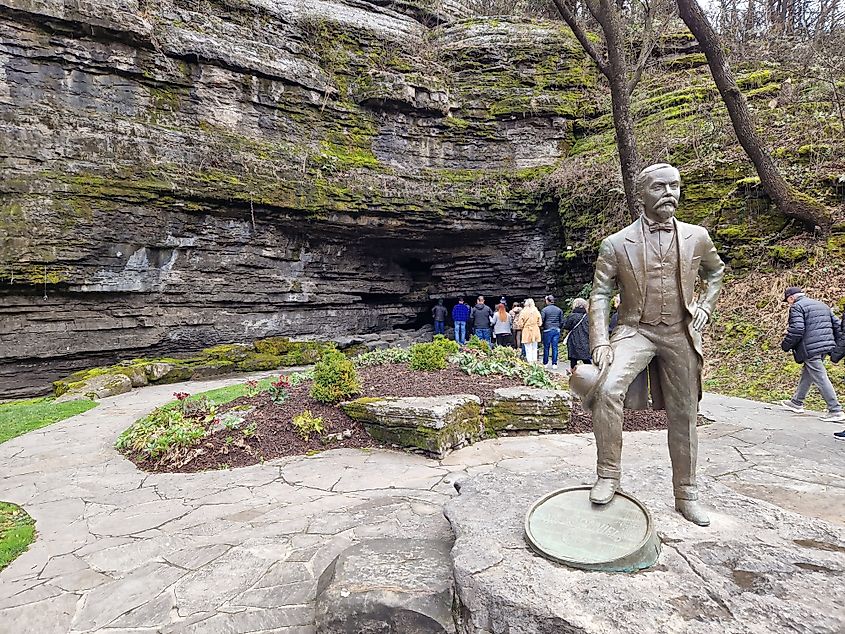 Jack Daniel's statue in Lynchburg, Tennessee