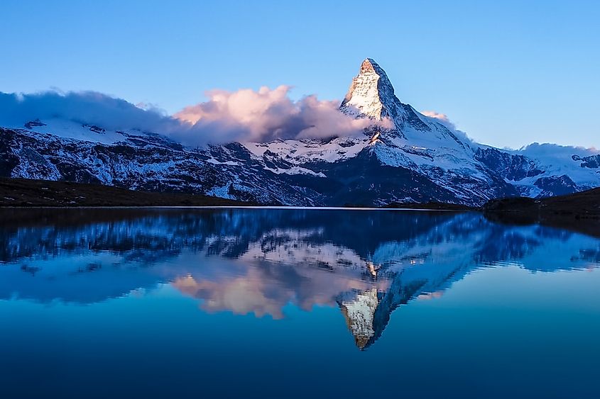 The Matterhorn in the Pennine Alps.