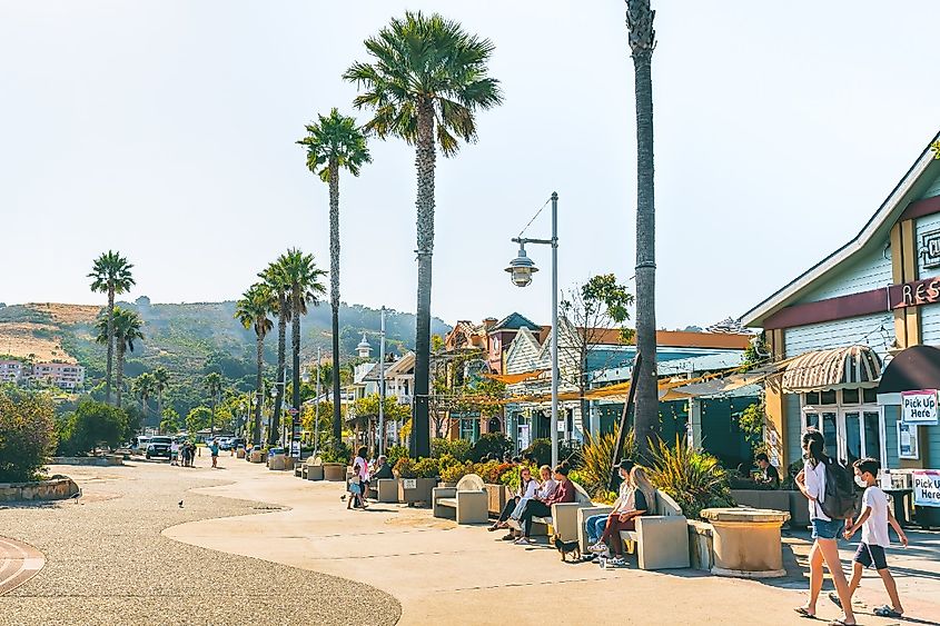 Avila Beach walkway. 