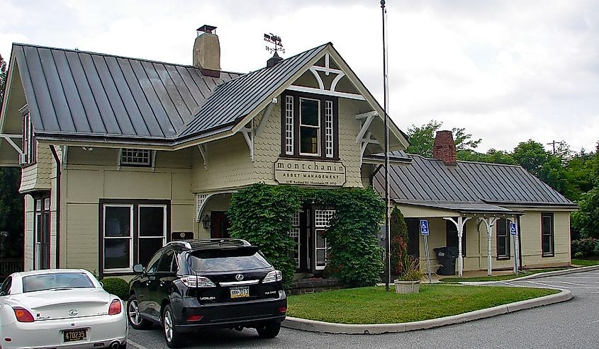 Montchanin Railway Station in Montchanin Historic District