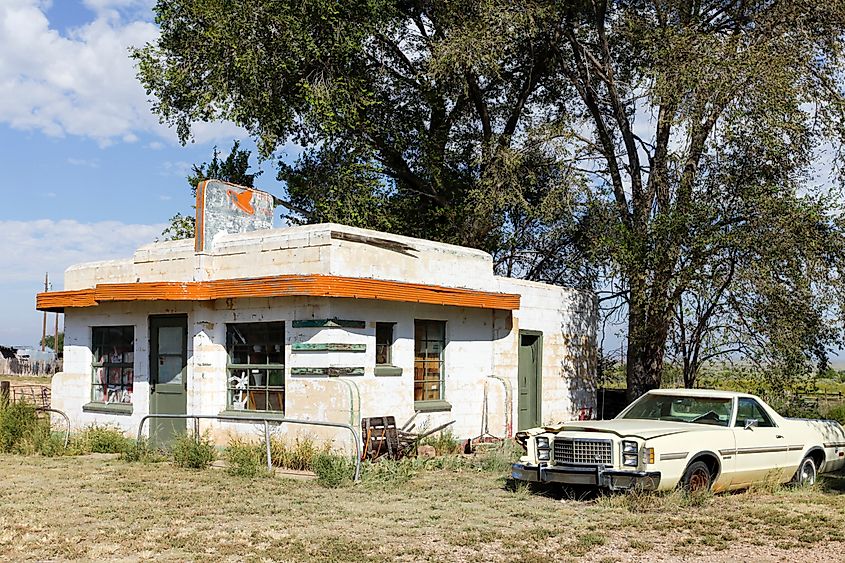 Glen Rio, New Mexico, Texas Border. United States. Route 66