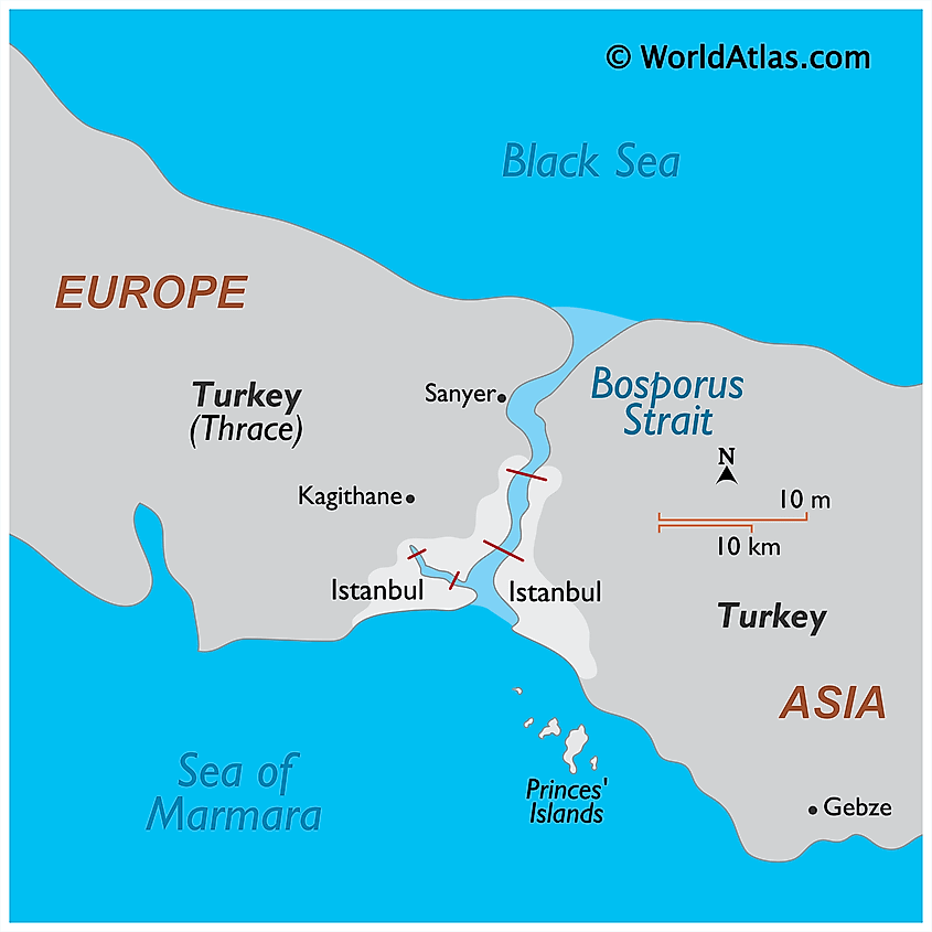 Bosporus Strait WorldAtlas