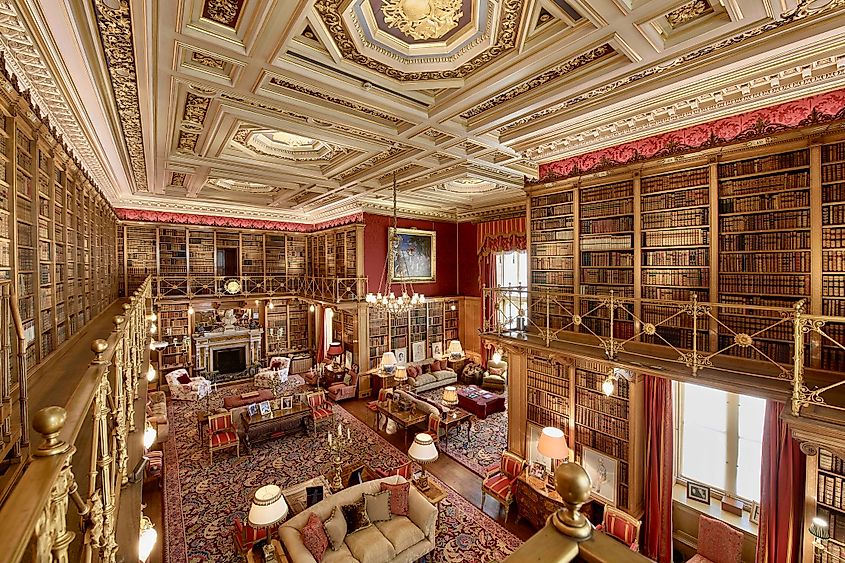 Library Post Refurb Alnwick Castle Image credit Northumberland Estates