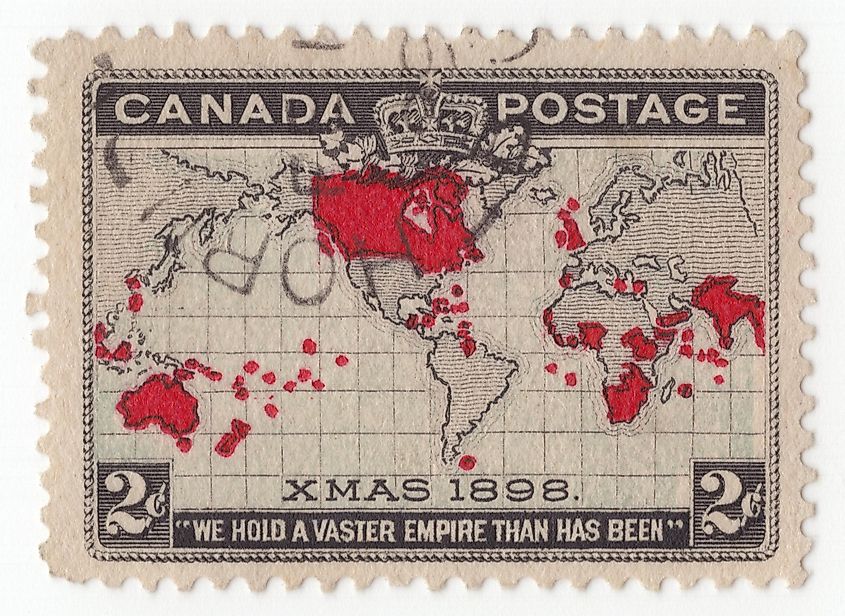 British Empire in Mercator projection