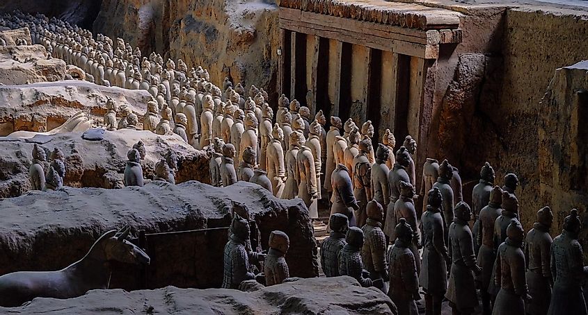 Terracotta army of ancient china