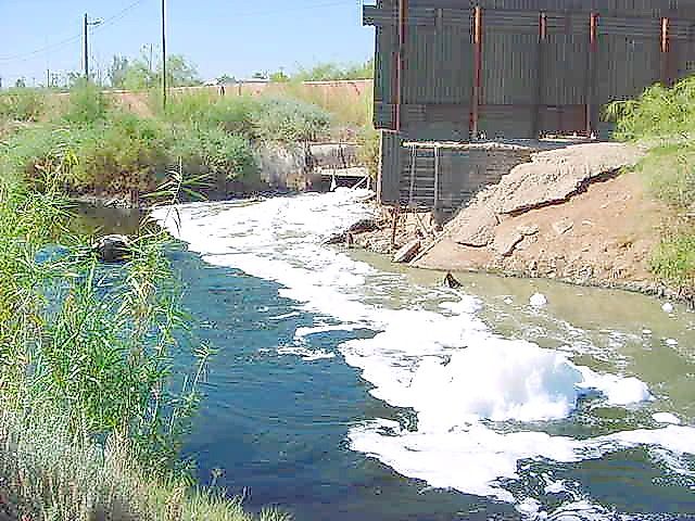 Polluted new river