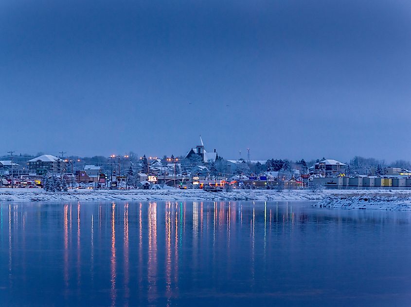 Dieppe, New Brunswick at Christmastime.