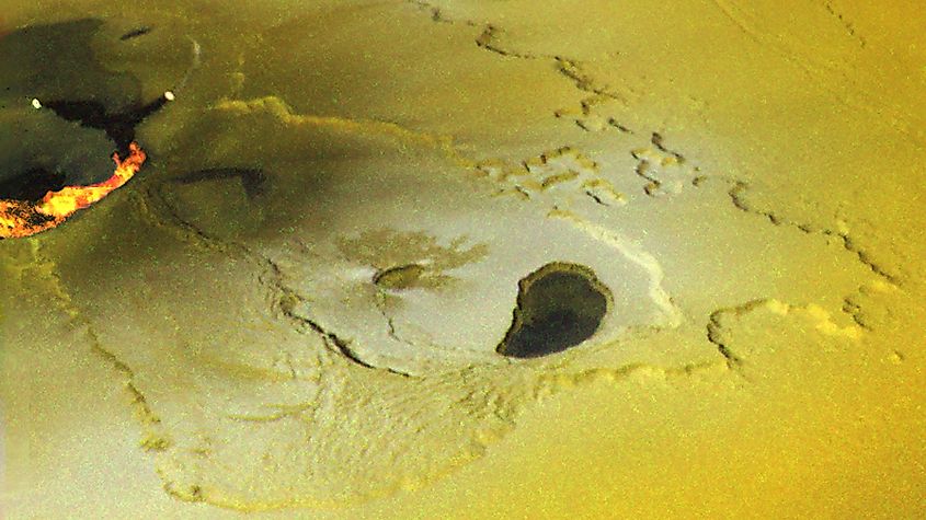 Io volcanoes