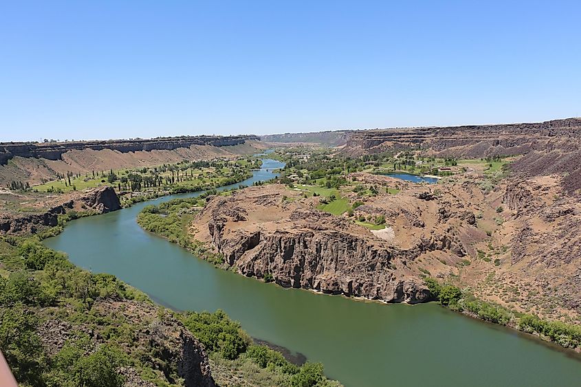 Snake River Canyon Jerome County, Idaho, USA.