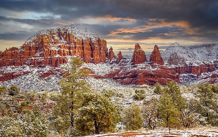 Winter landscape near Sedona, Arizona.