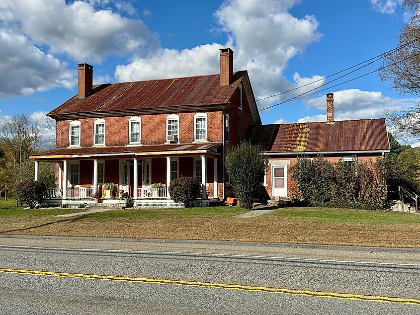 A rustic building in the town of Brooklyn in Connecticut.