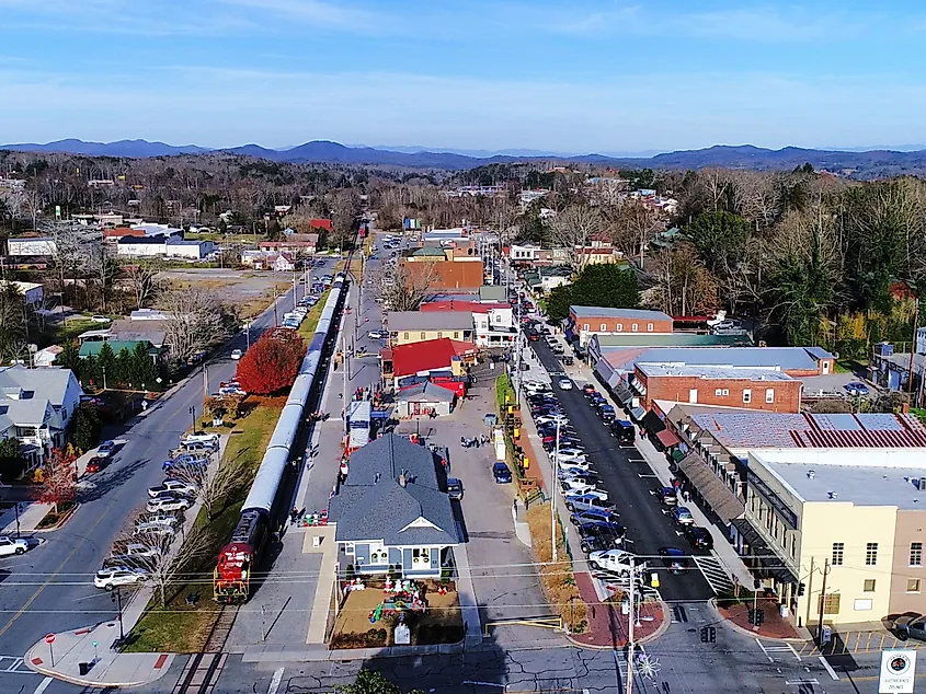 Blue Ridge Georgia Ariel View