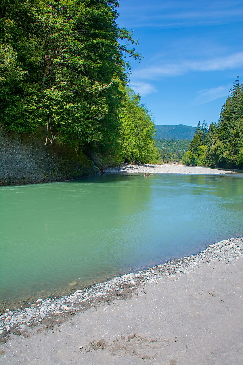 The Van Duzen River in Humboldt County, California