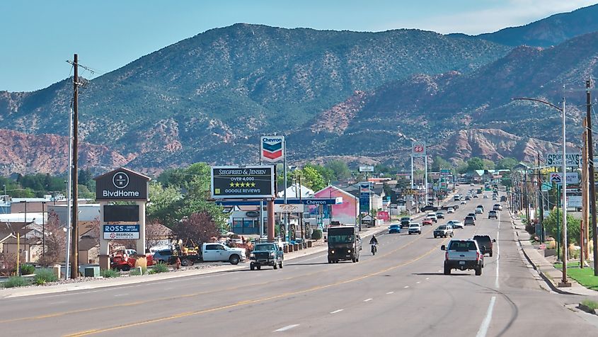 The beautiful town of Cedar City, Utah