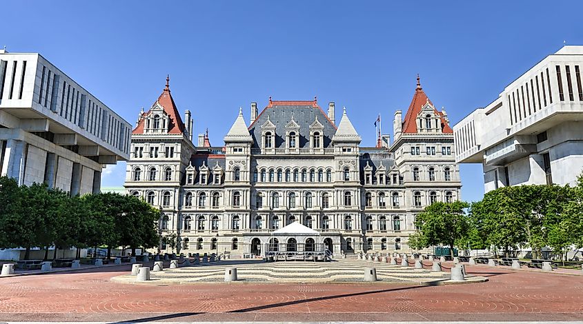 The New York State Capitol Building in Albany, New York