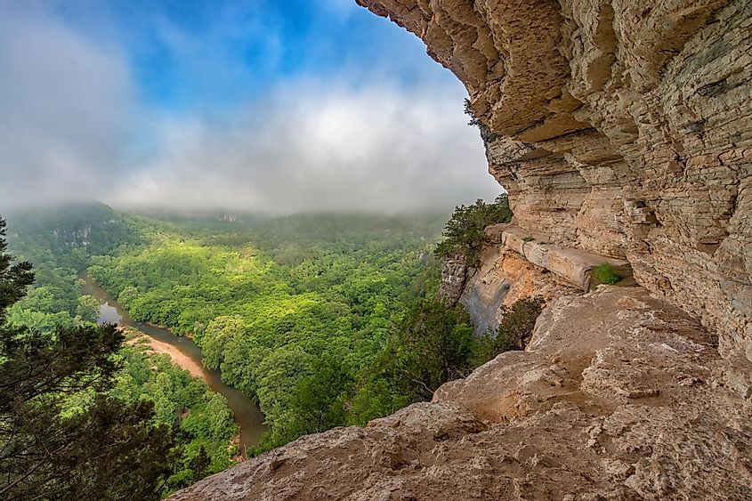 View of the Buffalo River from Big Bluff.
