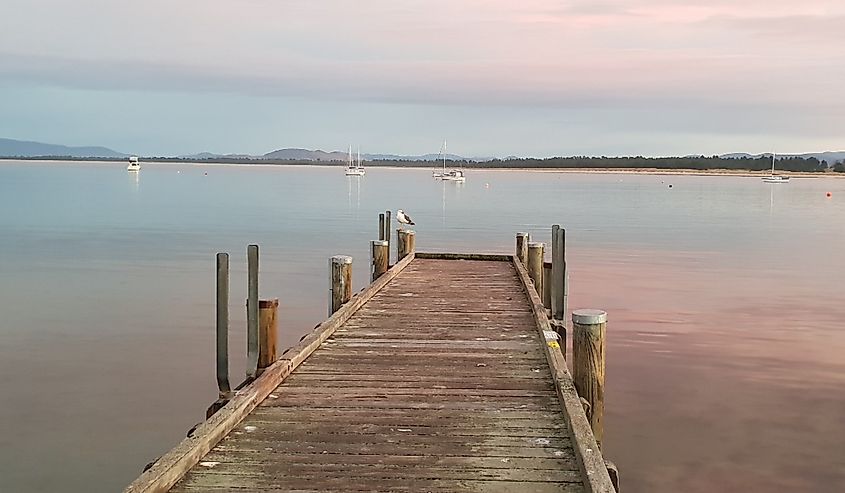 Old Jetty Dodges Ferry Tasmania, Australia.