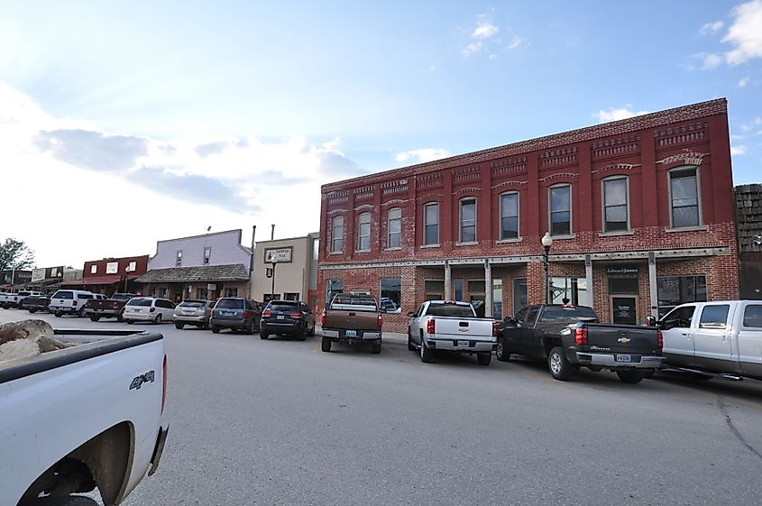 Main Street in Saratoga, Wyoming