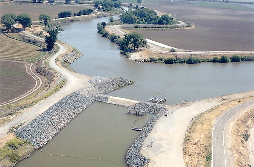 The Old River, a former channel of the San Joaquin River located in the southwestern Delta. 
