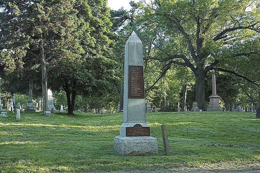 Union Confederate Monument, Union Cemetery, Kansas City, Missouri.