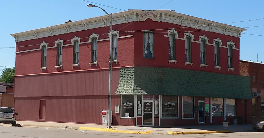 Bank of Superior building in Superior, Nebraska. 