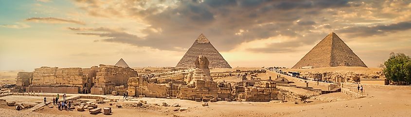 The Sphinx and the Great Pyramids of Giza