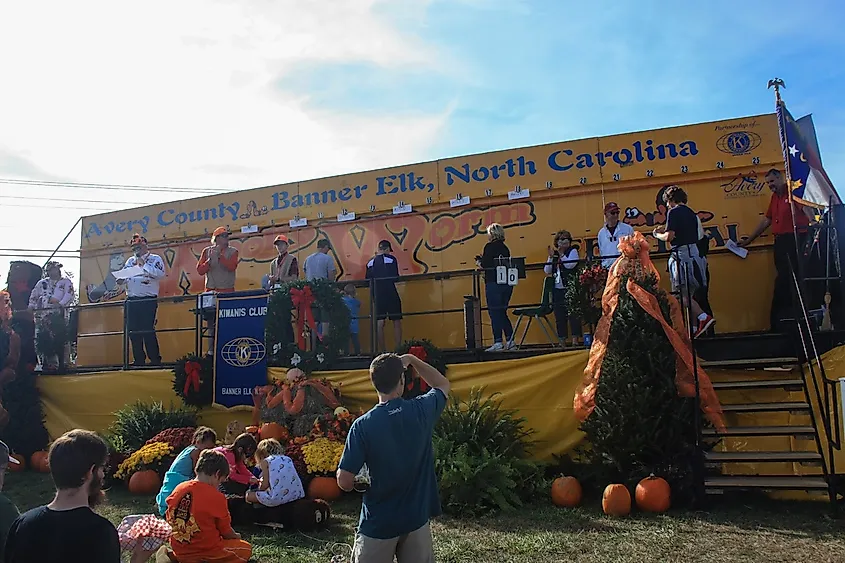 Performers at the Woolly Worm Festival in Banner Elk, North Carolina.