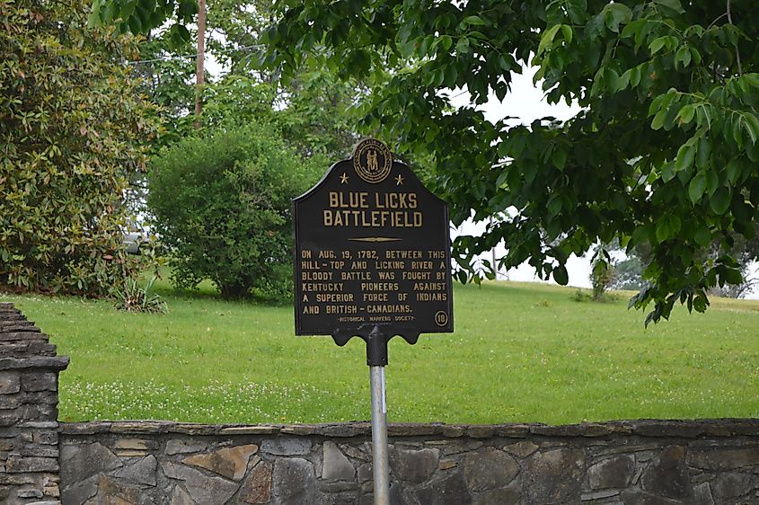 Blue Licks Battlefield State Park in Robertson County, Kentucky,