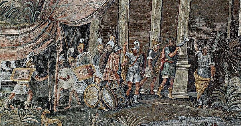 Hellenistic soldiers circa 100 BCE, Ptolemaic Kingdom, Egypt.