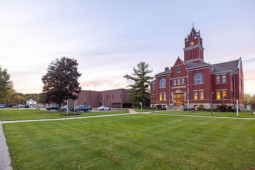 The Historic Antrim County Courthouse in Bellaire, Michigan