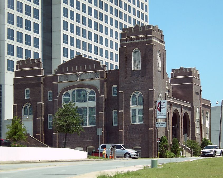 St. Paul United Methodist Church, downtown Dallas, Texas.