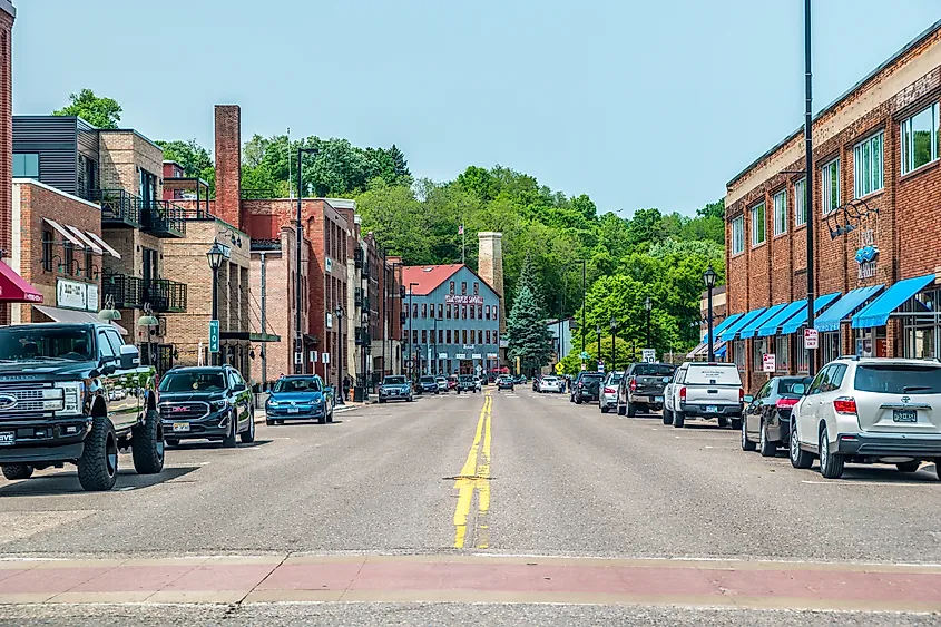 Downtown Stillwater, Minnesota. Editorial credit: Sandra Burm / Shutterstock.com