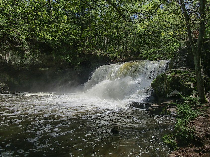 Wadsworth Falls State Park near Middlefield, Connecticut