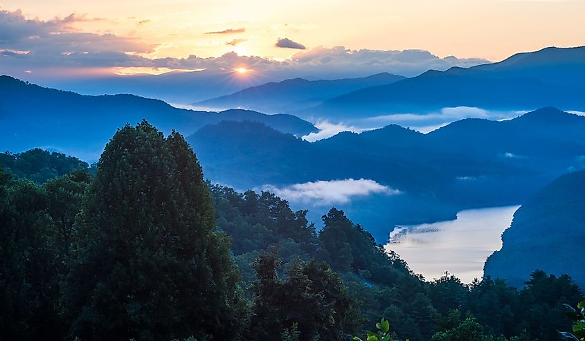 Sunrise over Great Smoky Mountains National Park