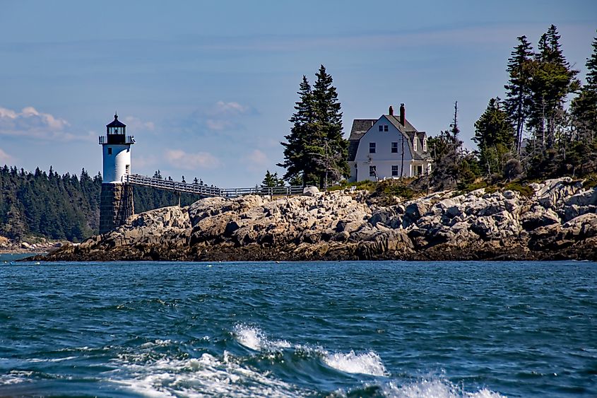 Lighthouse on Isle au Haut, Maine