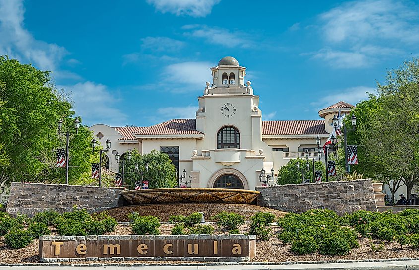 The Town Hall building in Temecula, California.