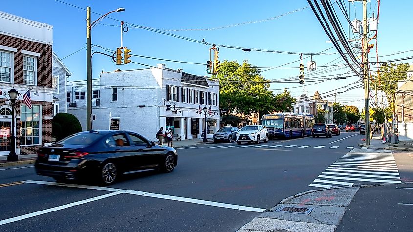 Downtown Darien, Connecticut. Image credit Miro Vrlik Photography via Shutterstock.com