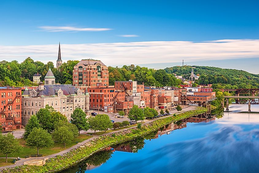  Kennebec River in Augusta, Maine.