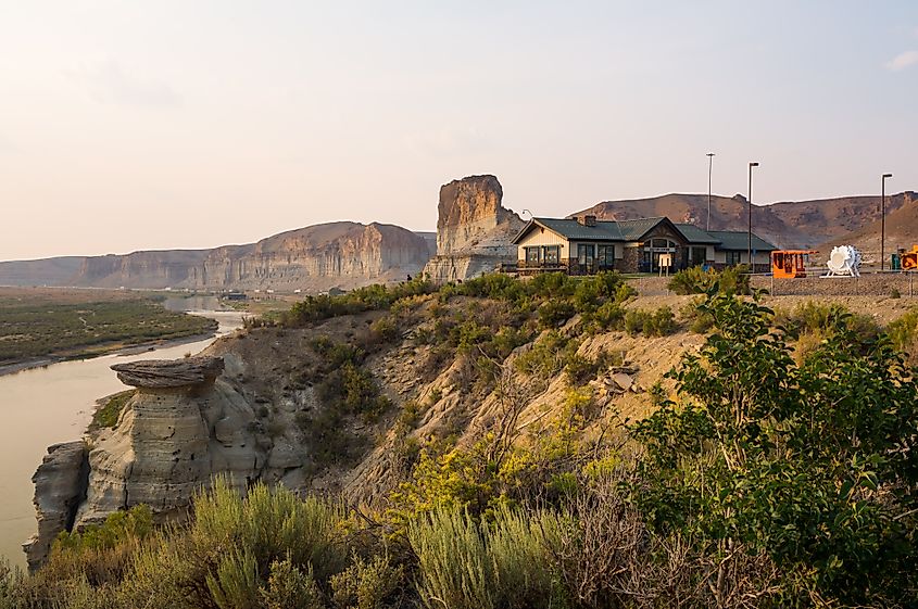 Green River, Wyoming, at sunset.