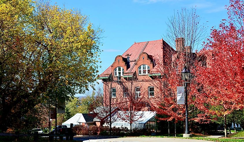 The buildings at the Wells College campus, Aurora, New York
