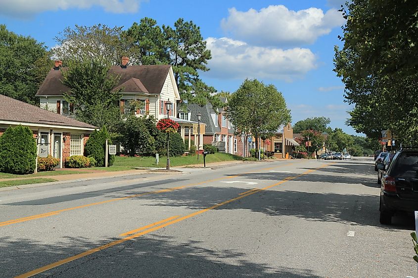 Main Street in Gloucester, Virginia