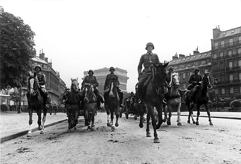 German troops in Paris.