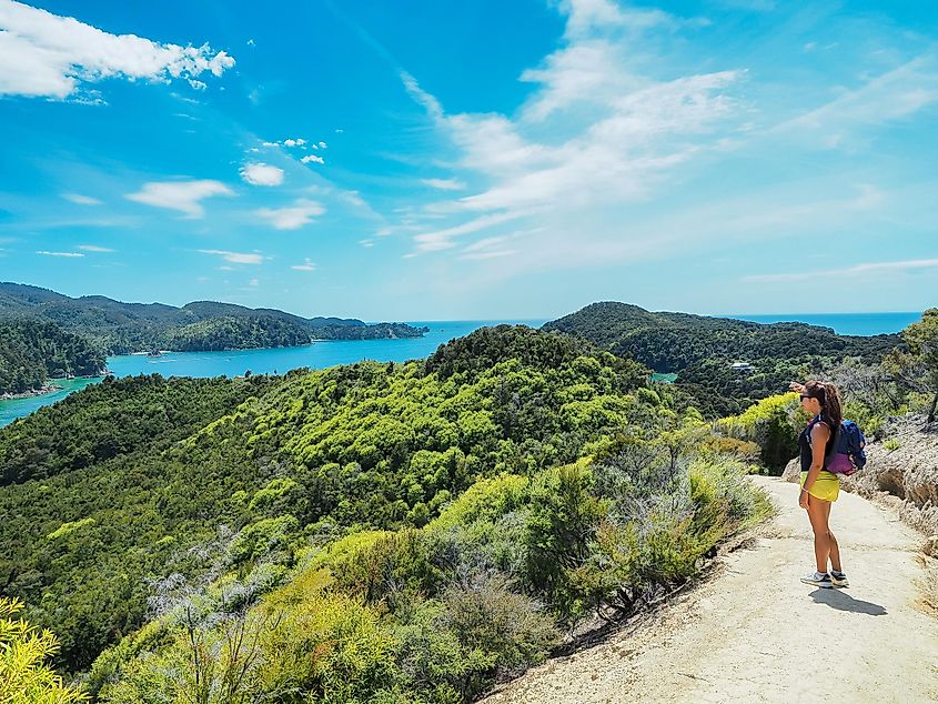 The Anchorage, the landmark at Abel Tasman Coast Track. (South Island, NZ)